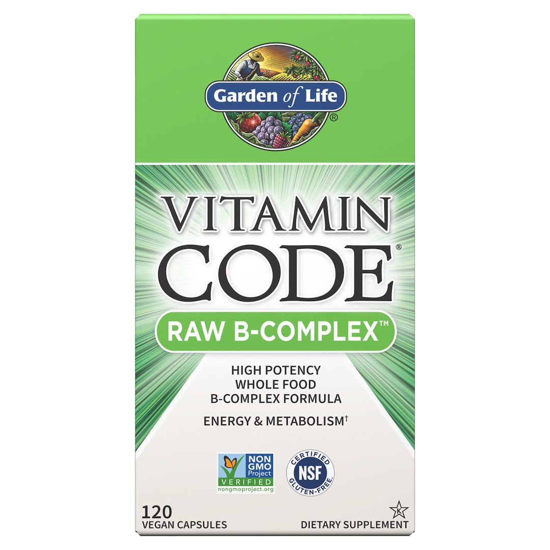 Garden of Life vitamino kodas RAW B kompleksas 120 kapsulių