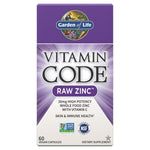 Garden of Life vitamino kodas RAW cinkas - cinkas 60 kapsulių