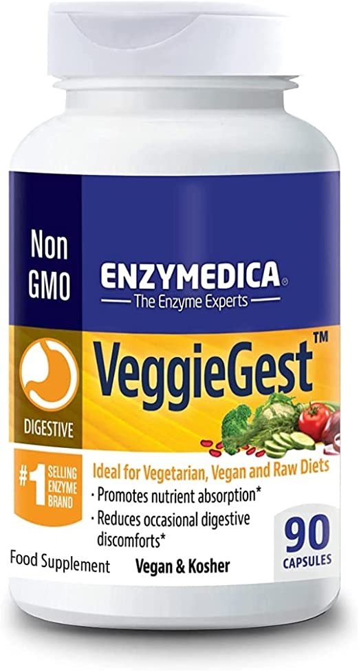 ENZYMEDICA VeggieGest 60 kapsulių