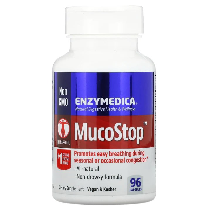ENZYMEDICA MucoStop 96 kapsulės