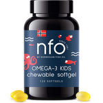 NFO Omega-3 vaikams kramtomosios tabletės 120 minkštųjų kapsulių
