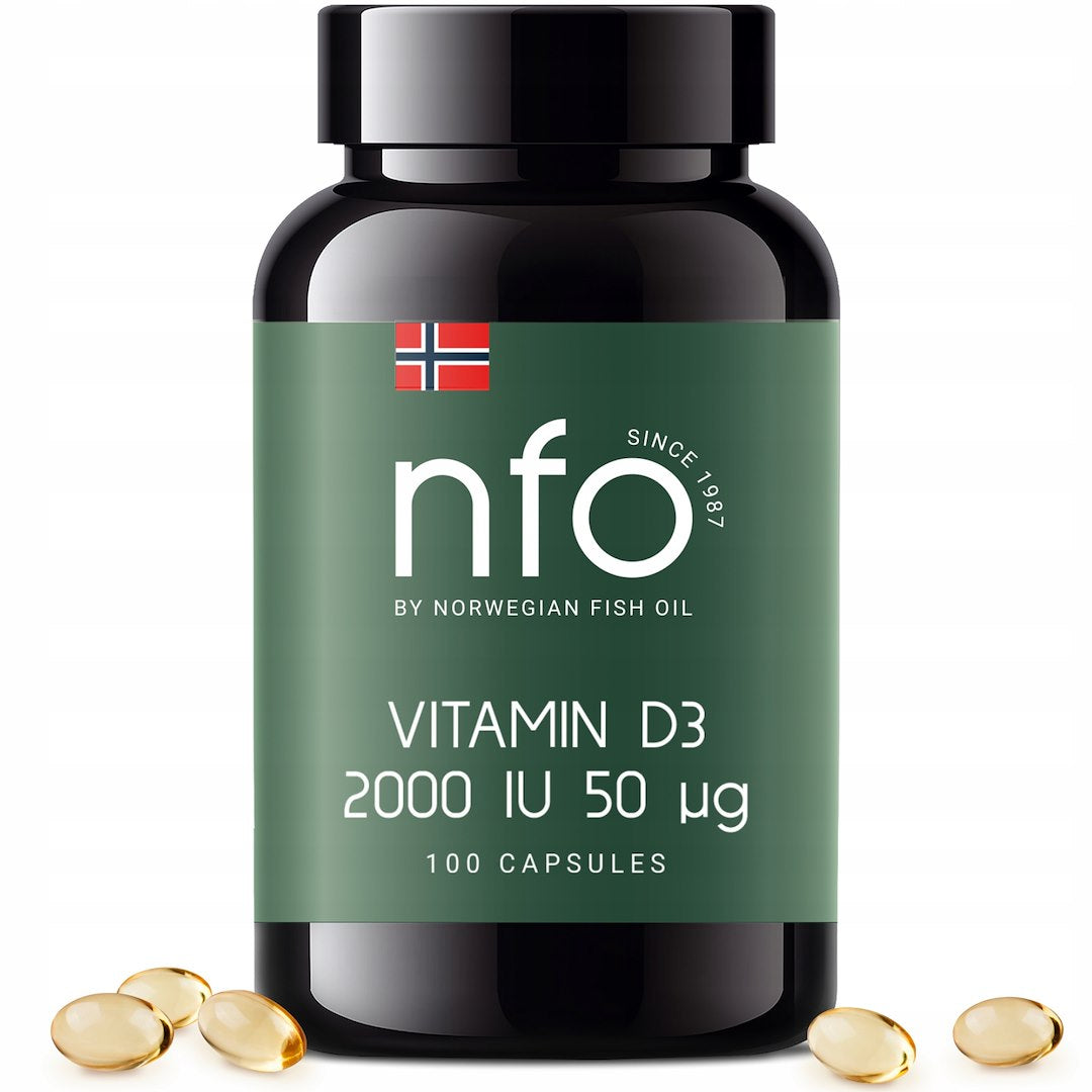 NFO Vitaminas D3 2000 TV 100 kapsulių