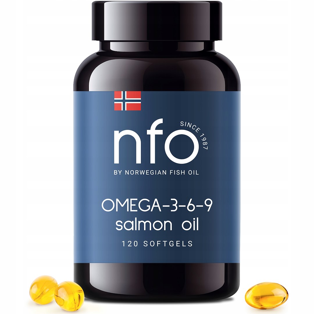 NFO Omega-3-6-9 lašišų aliejus 120 minkštųjų kapsulių