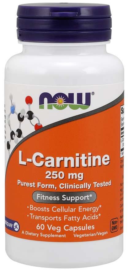 NOW FOODS L-karnitinas Carnipure 250 mg 60 kapsulių