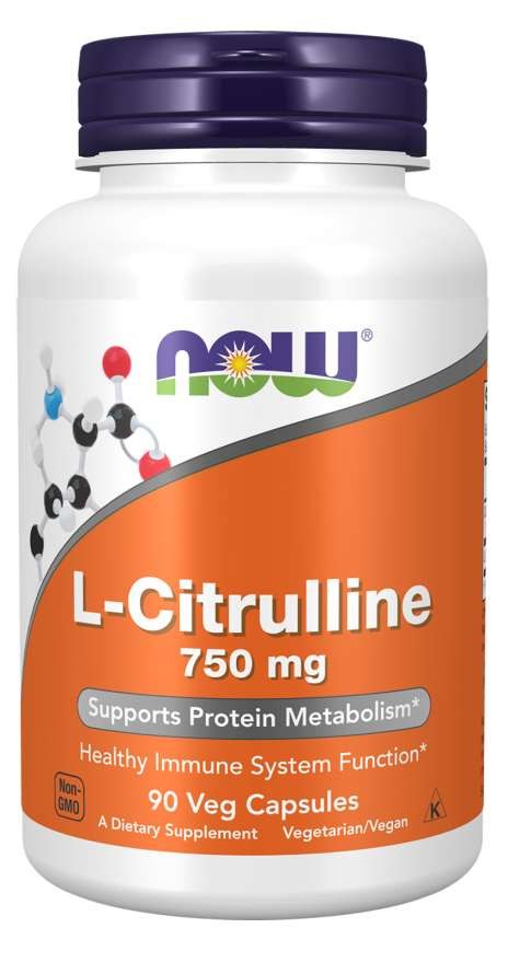 NOW FOODS L-Citrulinas 750 mg 90 kapsulių