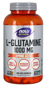 NOW FOODS L-glutaminas 240 kapsulių