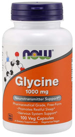 NOW FOODS Glicinas - Glicinas 1000 mg 100 kapsulių