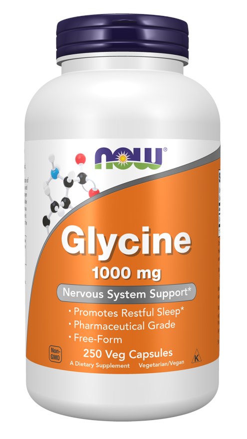 Now Foods Glicinas - Glicinas 1000 mg 250 kapsulių