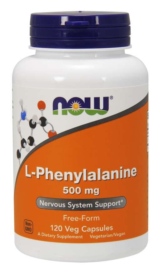 NOW FOODS L-fenilalaninas 120 kapsulių
