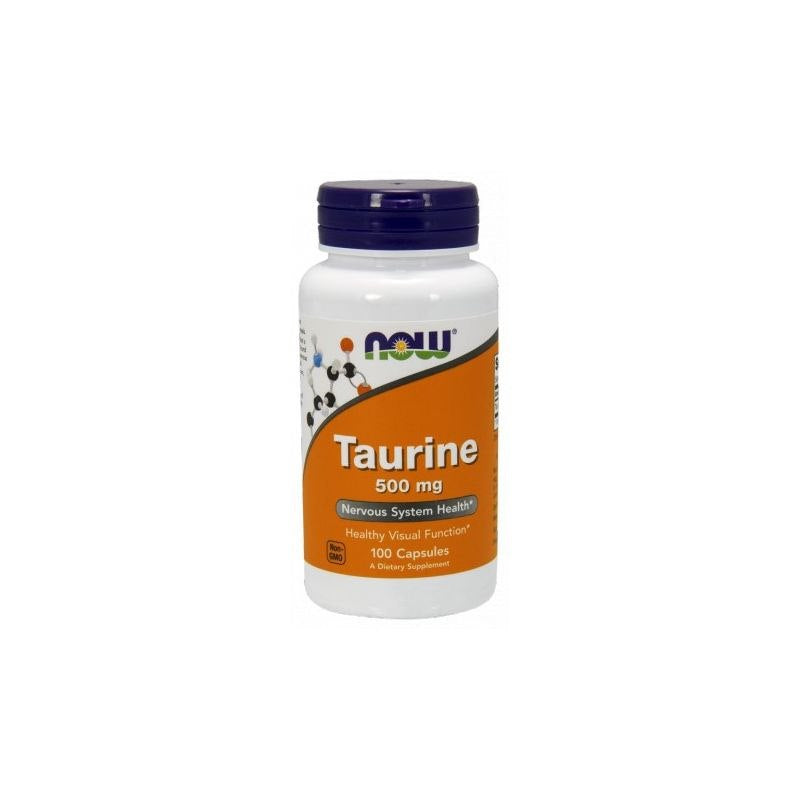Now Foods Taurinas - Taurinas 500 mg 100 kapsulių