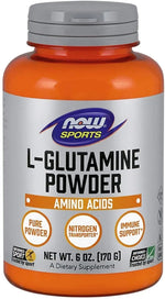 NOW FOODS L-glutamino milteliai - L-glutaminas 500 mg 170 g