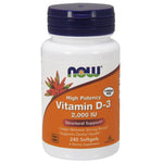 Now Foods vitaminas D3 2000 TV 240 kapsulių