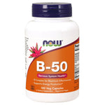 Now Foods Vitaminas B-50 - Vitamino B kompleksas - B kompleksas 100 kaps.