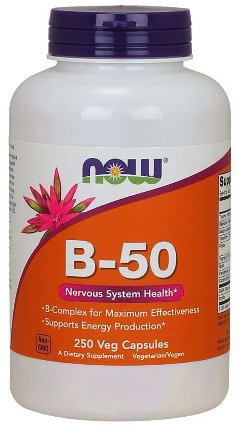 Now Foods Vitaminas B-50 - Vitamino B kompleksas - B kompleksas - B kompleksas 250 kaps.