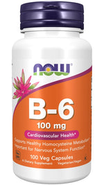 Now Foods vitaminas B6 100 kapsulių