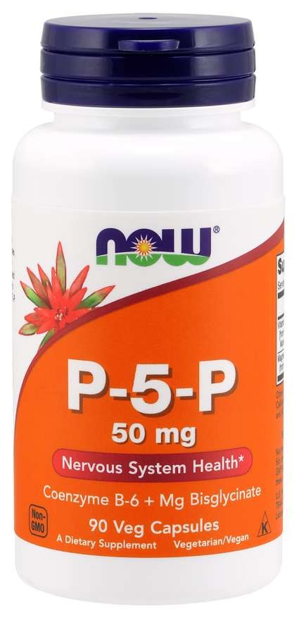 Now Foods P-5-P 50 mg - vitaminas B6 90 kapsulių
