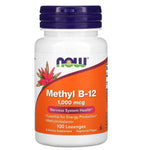 NOW FOODS metil B12 1000 mcg 100 tablečių