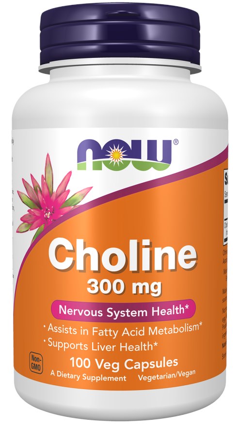 Now Foods Cholinas 300 mg 100 kapsulių