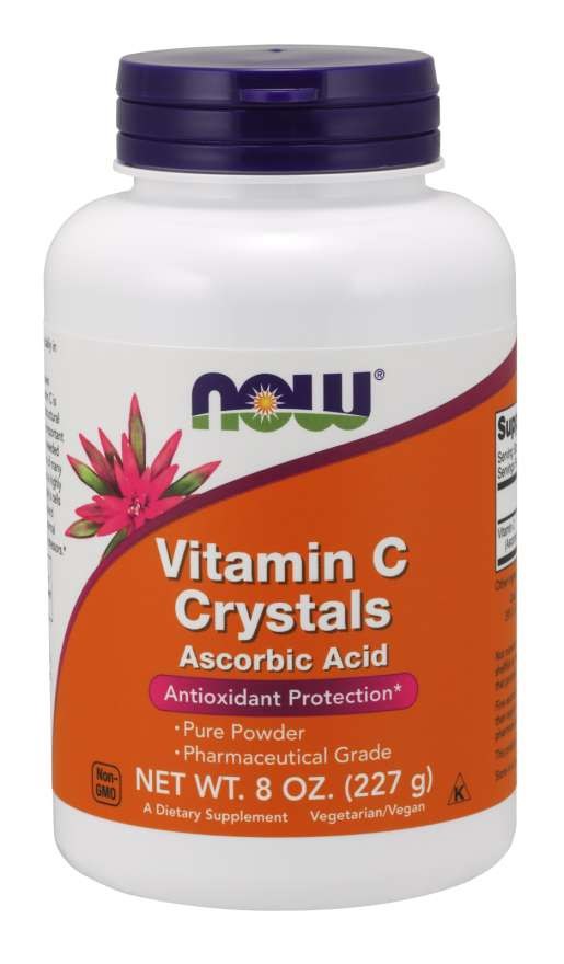 Now Foods vitamino C kristalai - vitaminas C 227 g