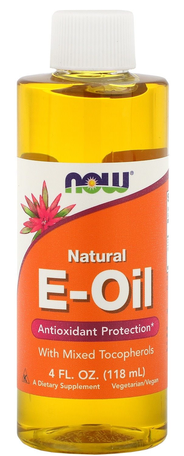 NOW FOODS E-Oil - natūralus vitaminas E su mišriais tokoferoliais 118 ml