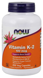 Now Foods vitaminas K2 MK4 100 mcg 250 kaps.