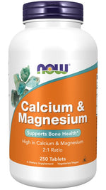 NOW FOODS Kalcis ir Magnis - Kalcis 500 mg ir Magnis 250 mg 250 tablečių