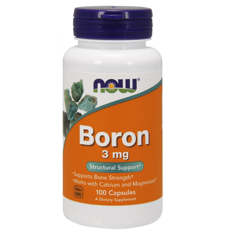 NOW FOODS Boras - Boras 3 mg 100 kaps.