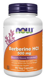 Now Foods Berberino HCl 500 mg 90 kapsulių