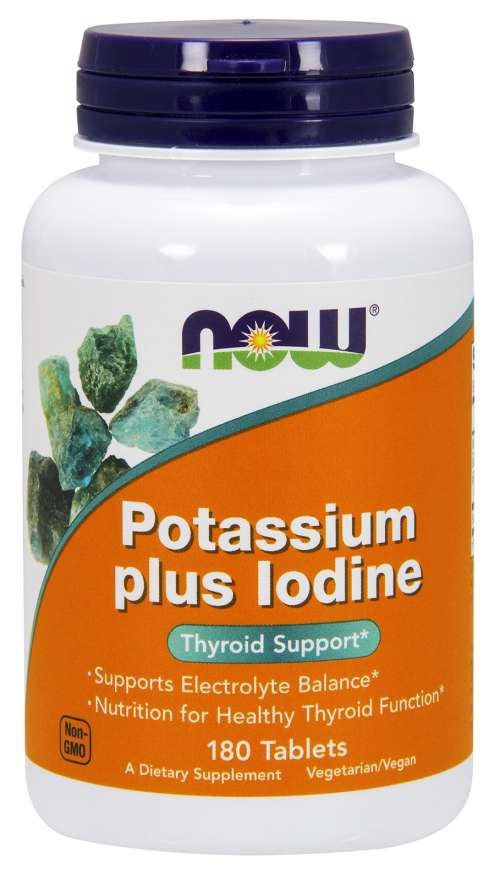 Now Foods Kalis Plus Iodine - Kalis + Jodas 180 tablečių