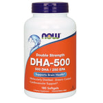 NOW FOODS DHA - 500 DHA 250 EPA Dokozaheksaeno rūgštis 500 mg 180 kapsulių