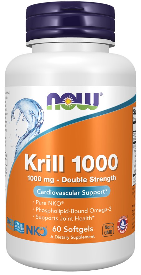 Now Foods krilių aliejus 1000 mg – Neptun krilių aliejus DHA, EPA 120 kaps.