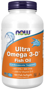 Now Foods Ultra Omega 3-D 180 kapsulių