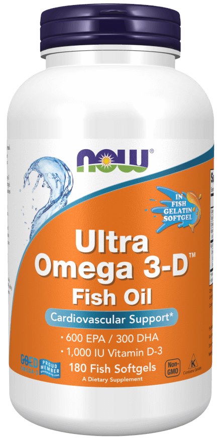 Now Foods Ultra Omega 3-D 180 kapsulių