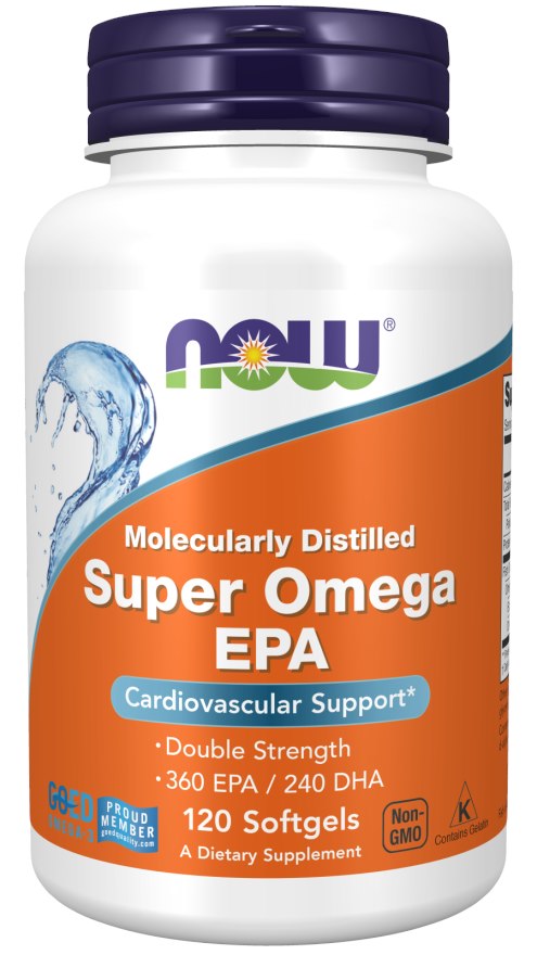 Now Foods Super Omega“ EPA 360 mg, DHA 240 mg 120 kapsulių