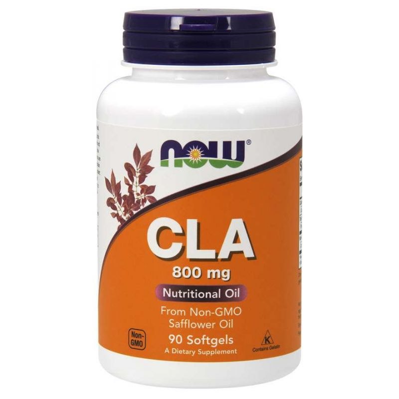 NOW FOODS CLA 800 mg - konjuguota linolo rūgštis iš dygminų sėklų aliejaus 90 kapsulių