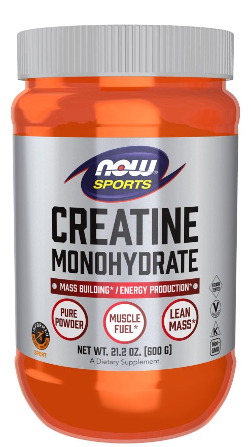 Now Foods kreatino monohidrato milteliai 600 g