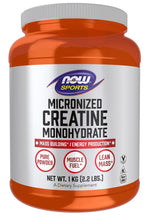 Now Foods kreatino monohidratas, mikronizuotas - mikronizuoti kreatino monohidrato milteliai 1 kg