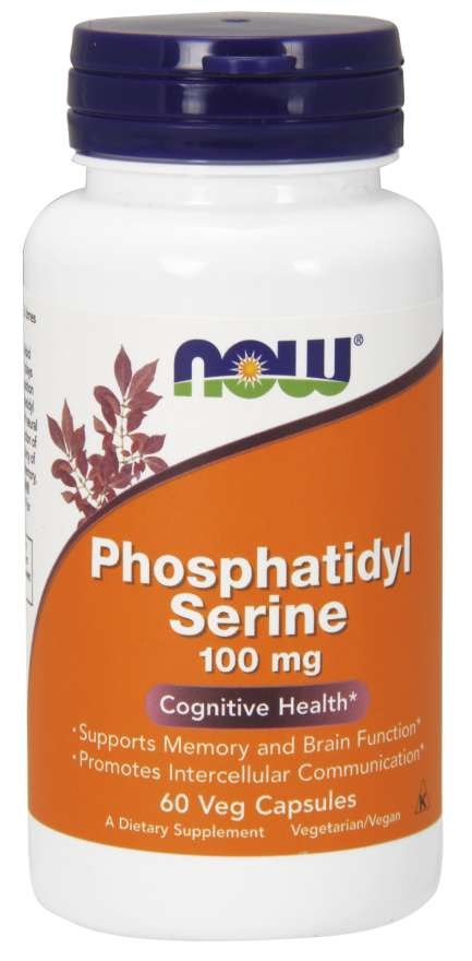 Now Foods fosfatidilserinas - fosfatidilserinas 100 mg 60 kapsulių