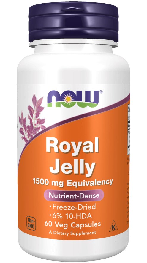 Now Foods bičių pienelis 1500 mg 60 kapsulių