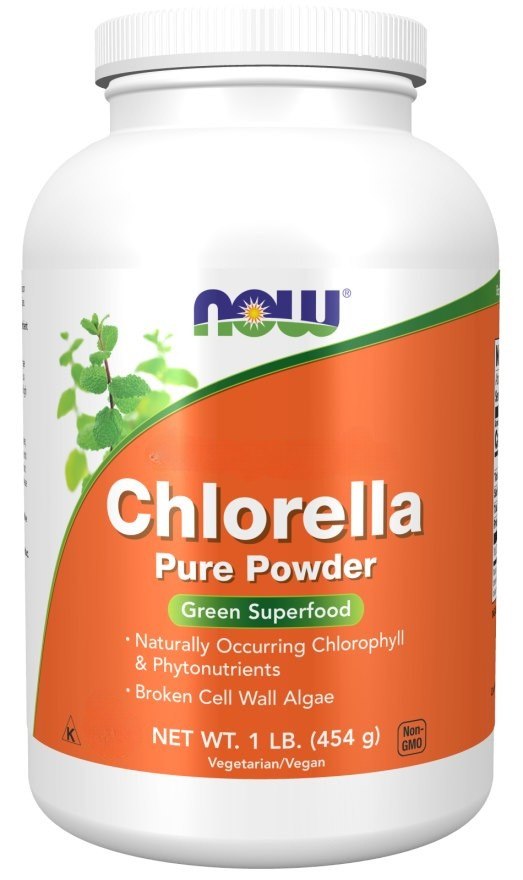 Now Foods chlorelos milteliai – chlorelos milteliai 454 g