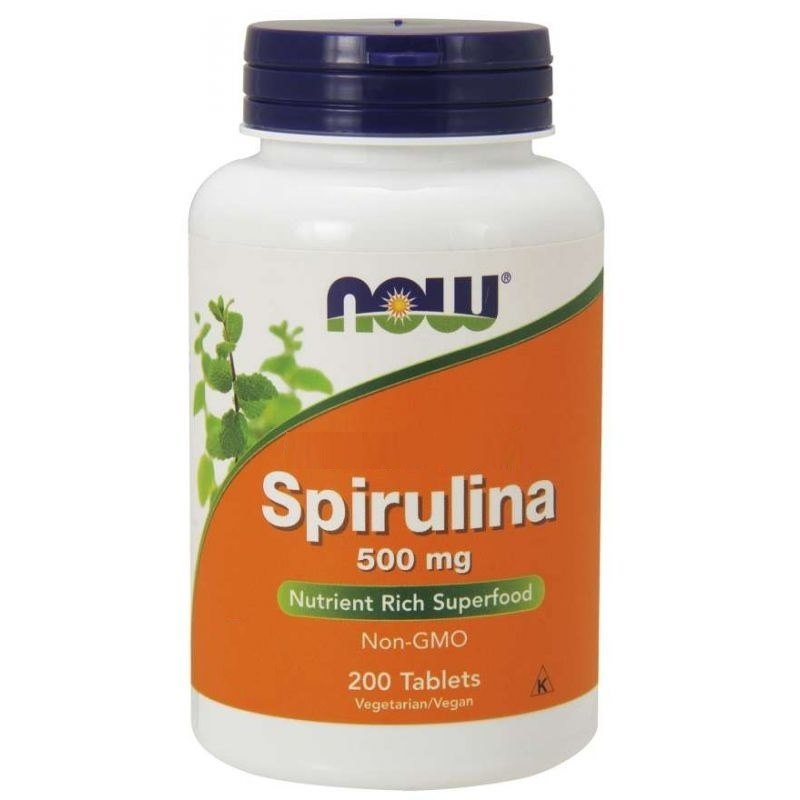 NOW FOODS Spirulina 500 mg 200 tablečių