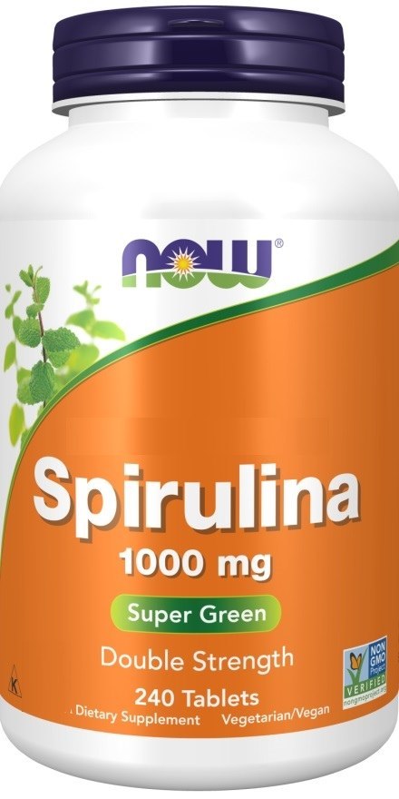 NOW FOODS Spirulina 1000 mg 240 tablečių