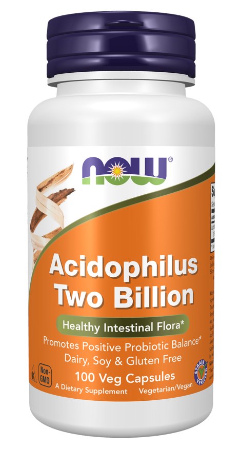 Now Foods Acidophilus 2 milijardai 100 kapsulių