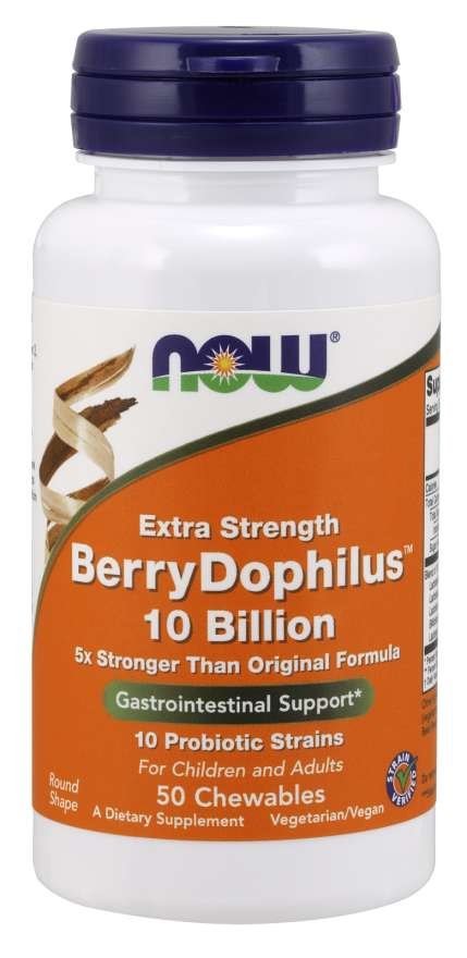Now Foods BerryDophilus probiotikas 50 tablečių