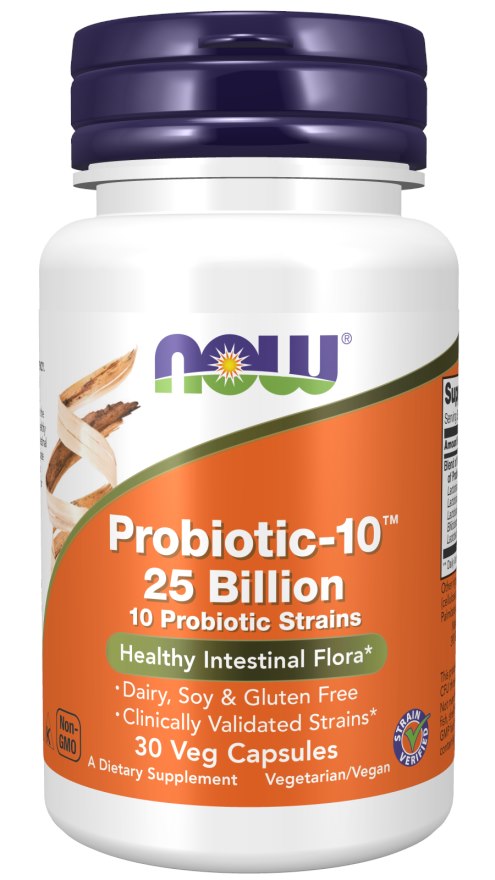 Now Foods Probiotic-10 - 25 milijardai 30 kapsulių