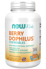 NOW FOODS BerryDophilus Kids - Probiotikas vaikams 120 tablečių