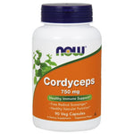NOW FOODS Kordicepso grybas 750 mg 90 kapsulių