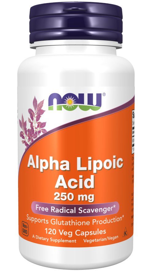 NOW FOODS alfa lipoinė rūgštis 120 kapsulių