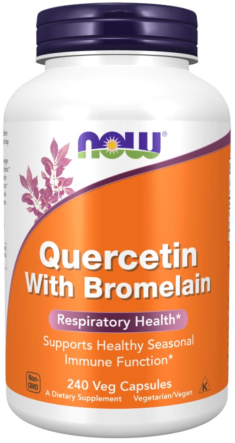Now Foods kvercetinas su bromelainu 240 kaps.