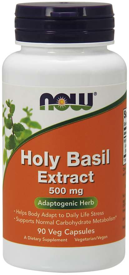 NOW FOODS šventojo baziliko ekstraktas – Tulsi – bazilikas 90 kapsulių